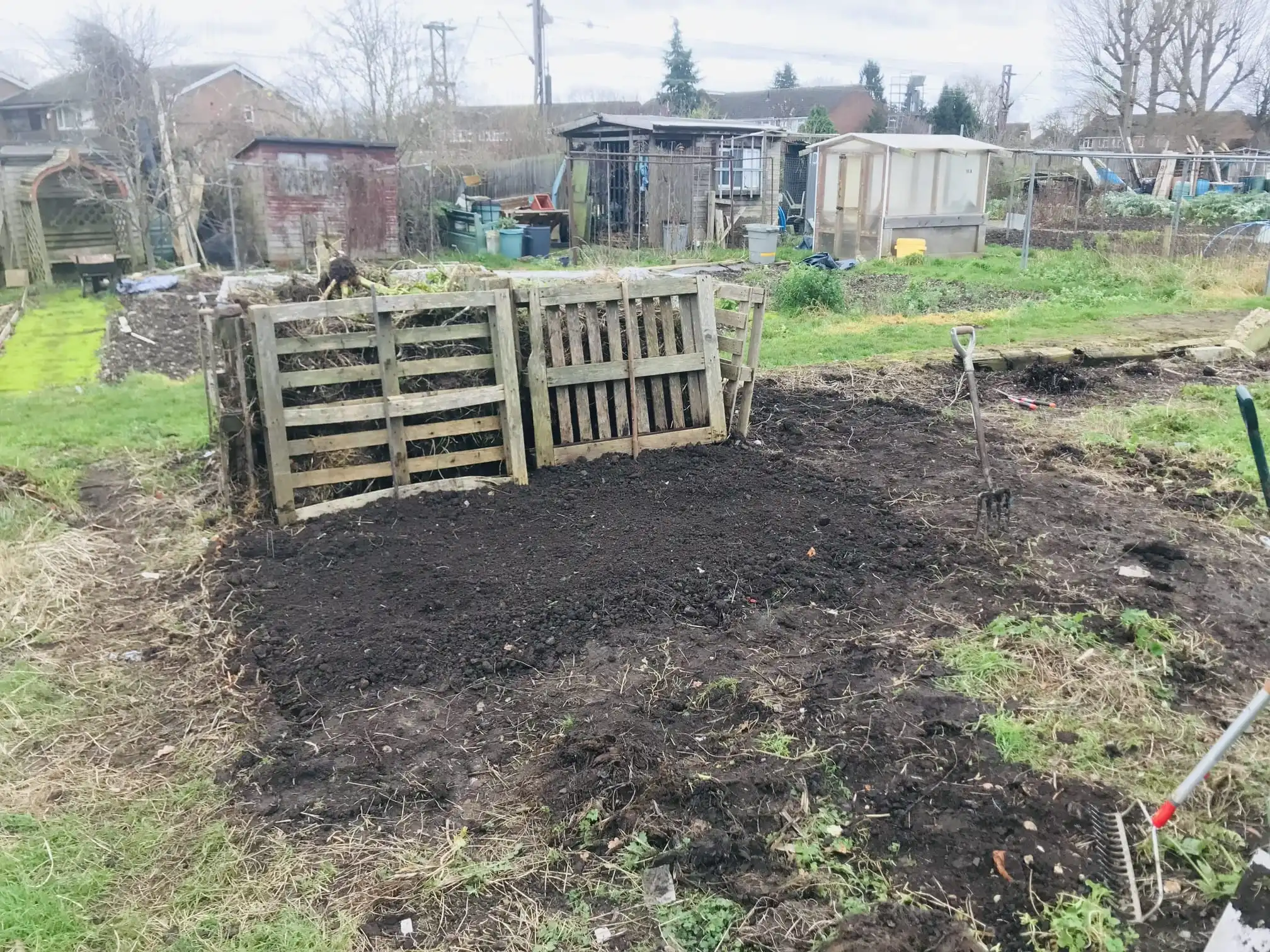 Digging over an allotment