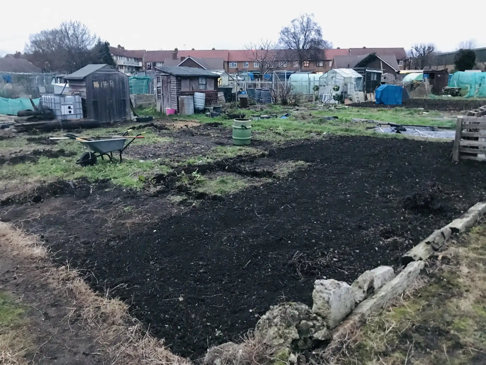 Digging over an allotment