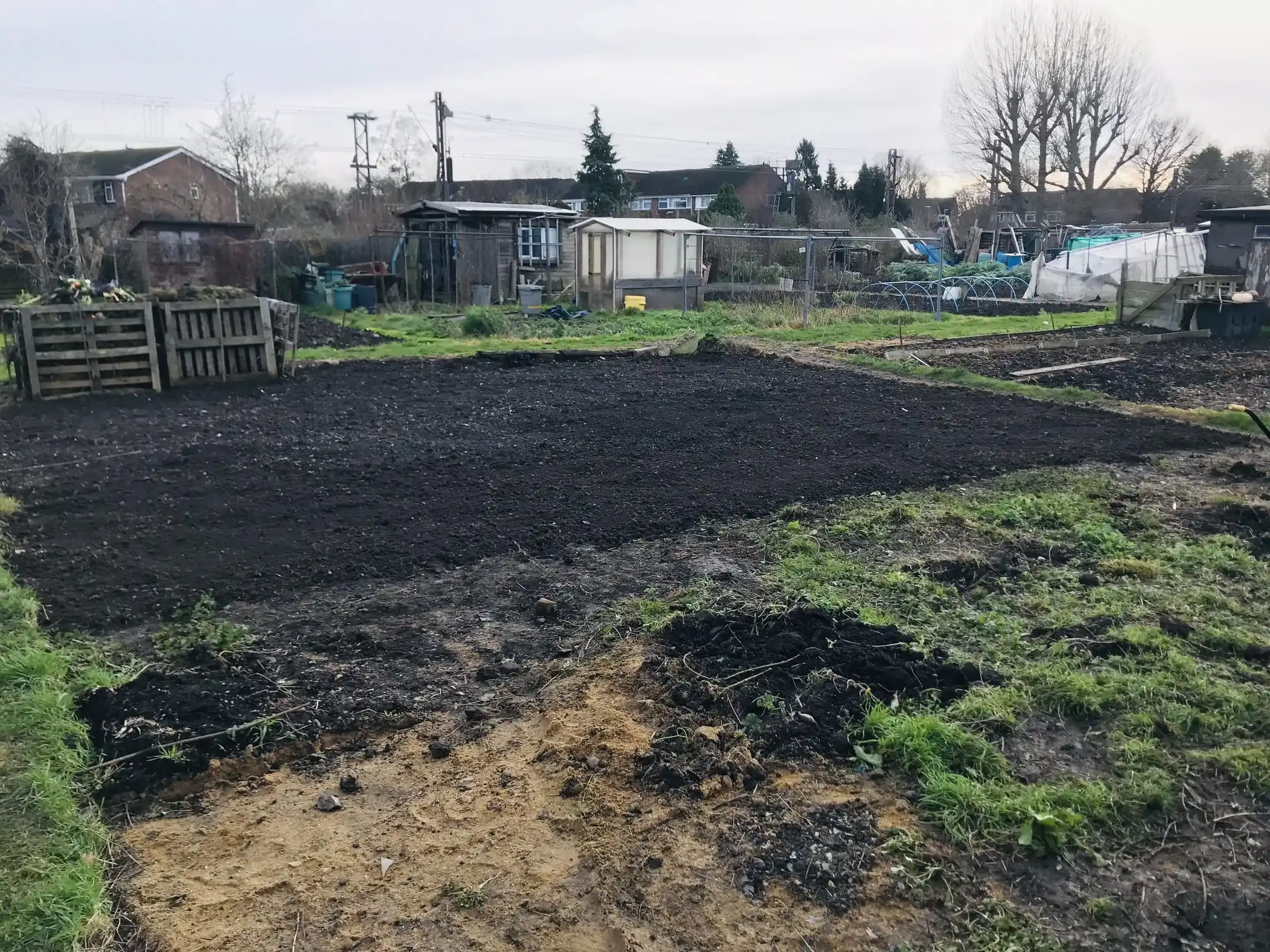 Digging over an allotment