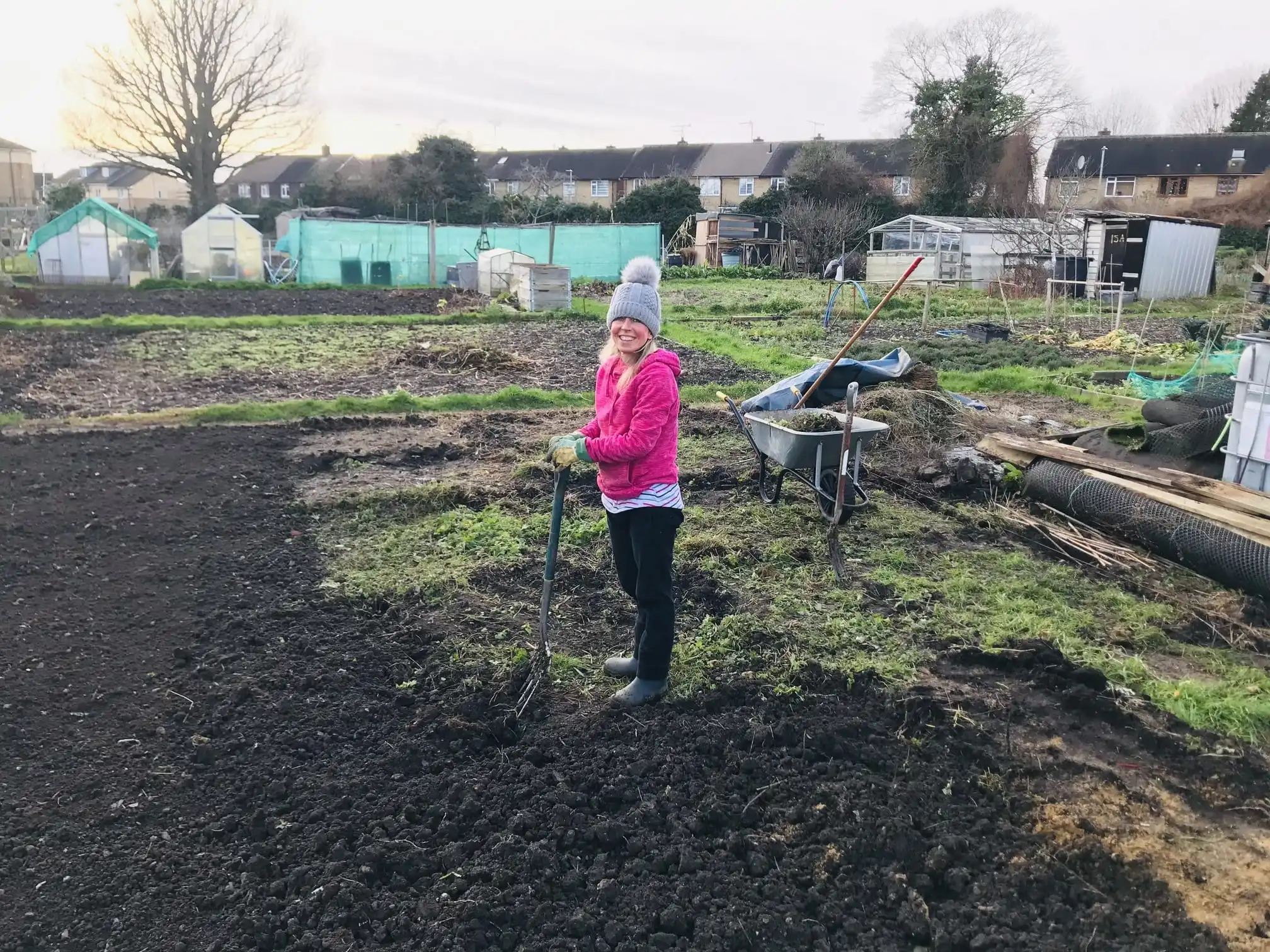 Digging over an allotment