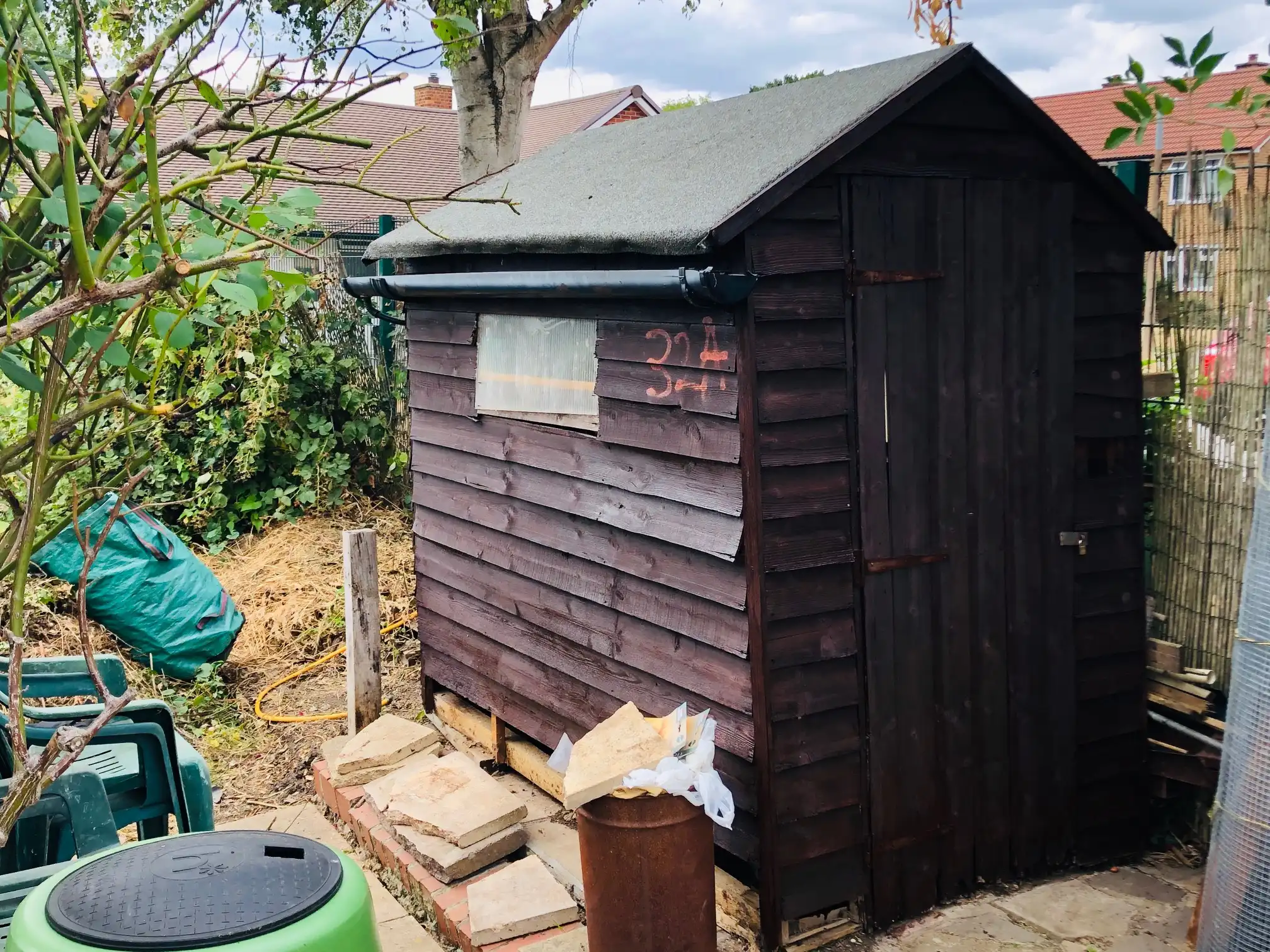 Clearing an allotment plot