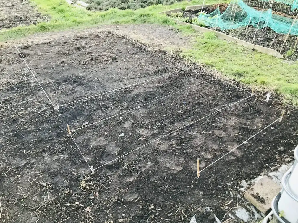 Marking space for a greenhouse