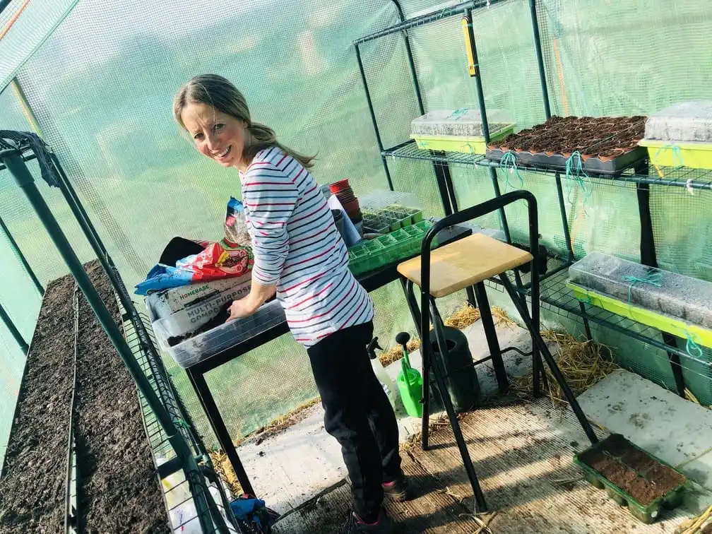 Digging an allotment plot