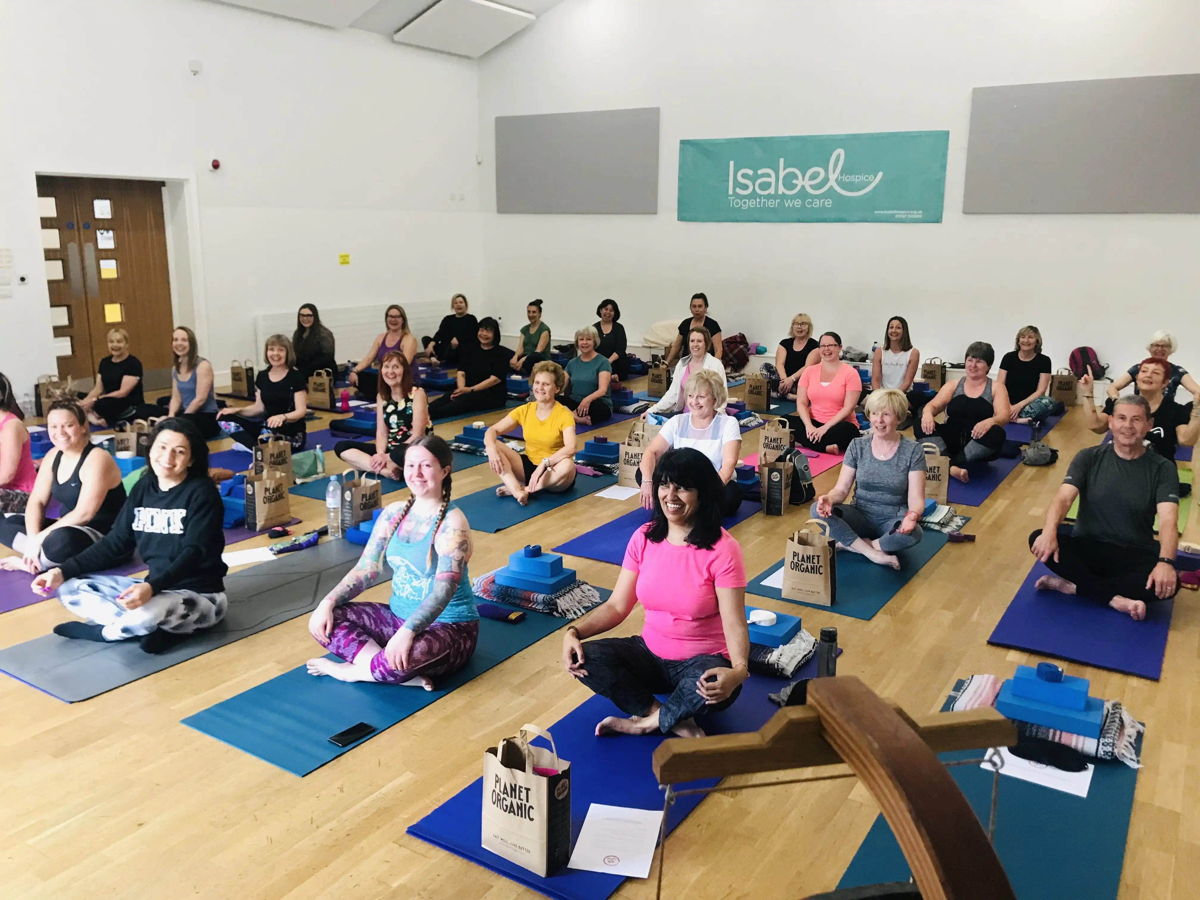 Yoga Herts Isabel Hospice Charity Yoga Event