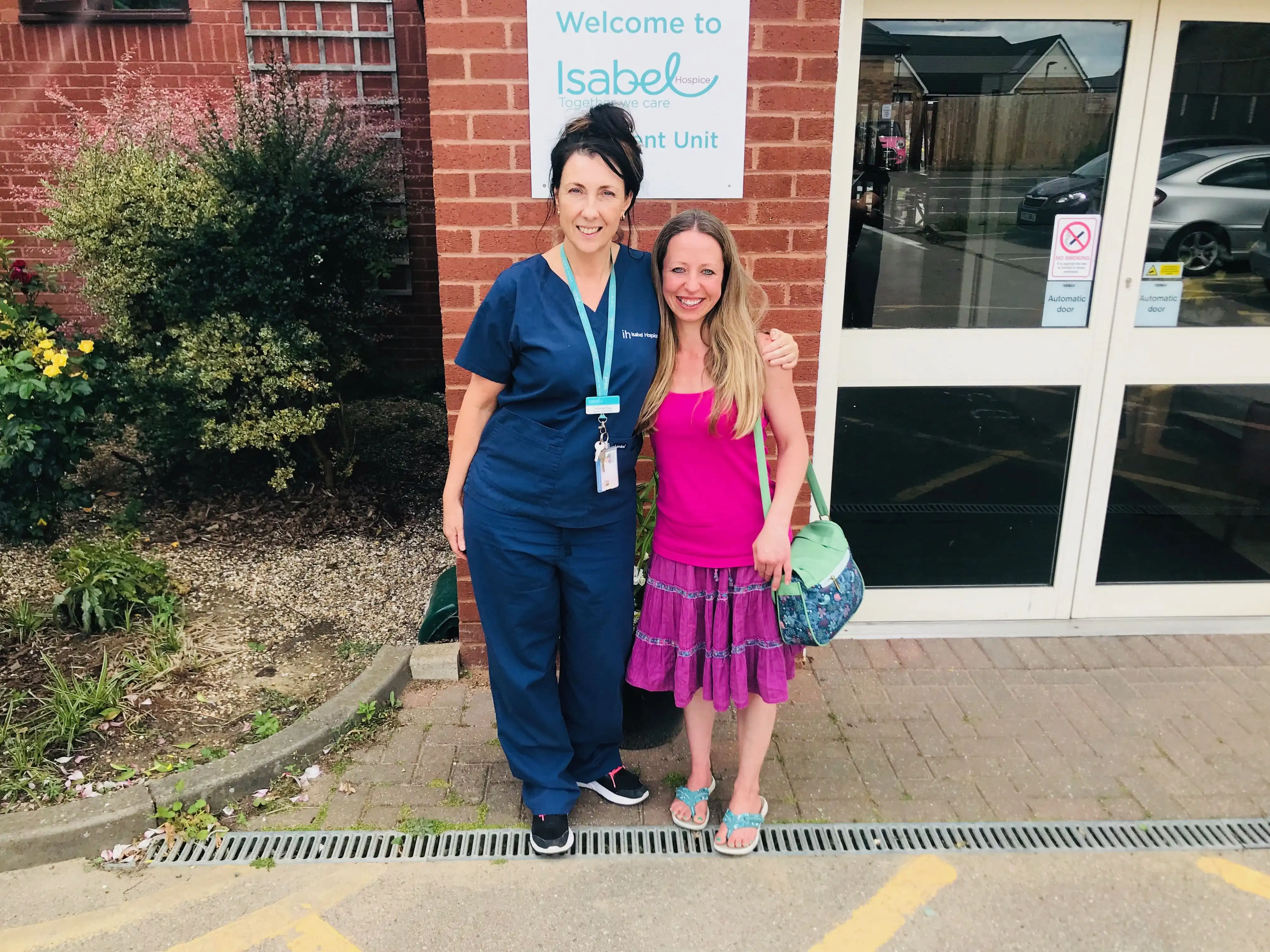 Vicky with Joanne who also cared for Vicky’s mum.