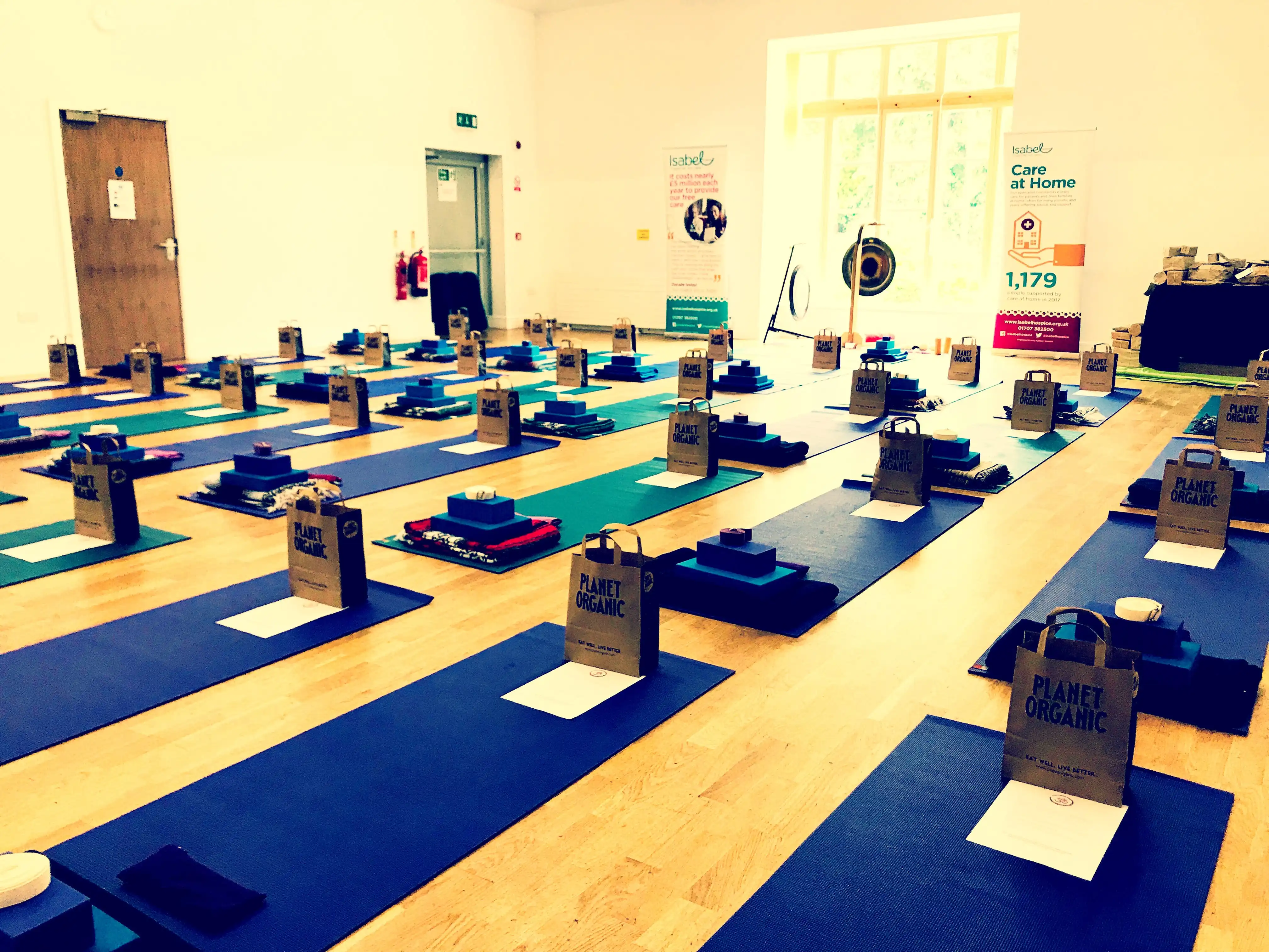 Isabel Hospice charity yoga class