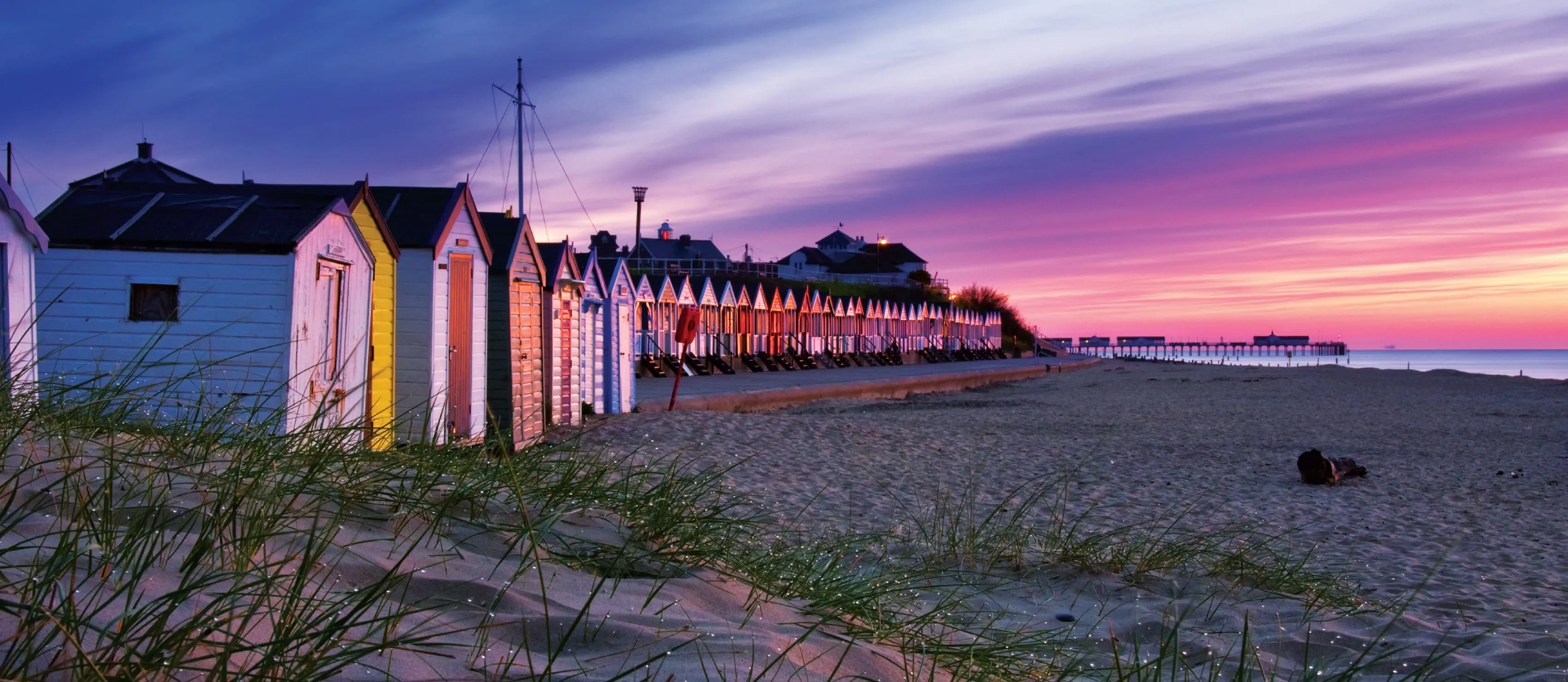 Deck chairs on the beach