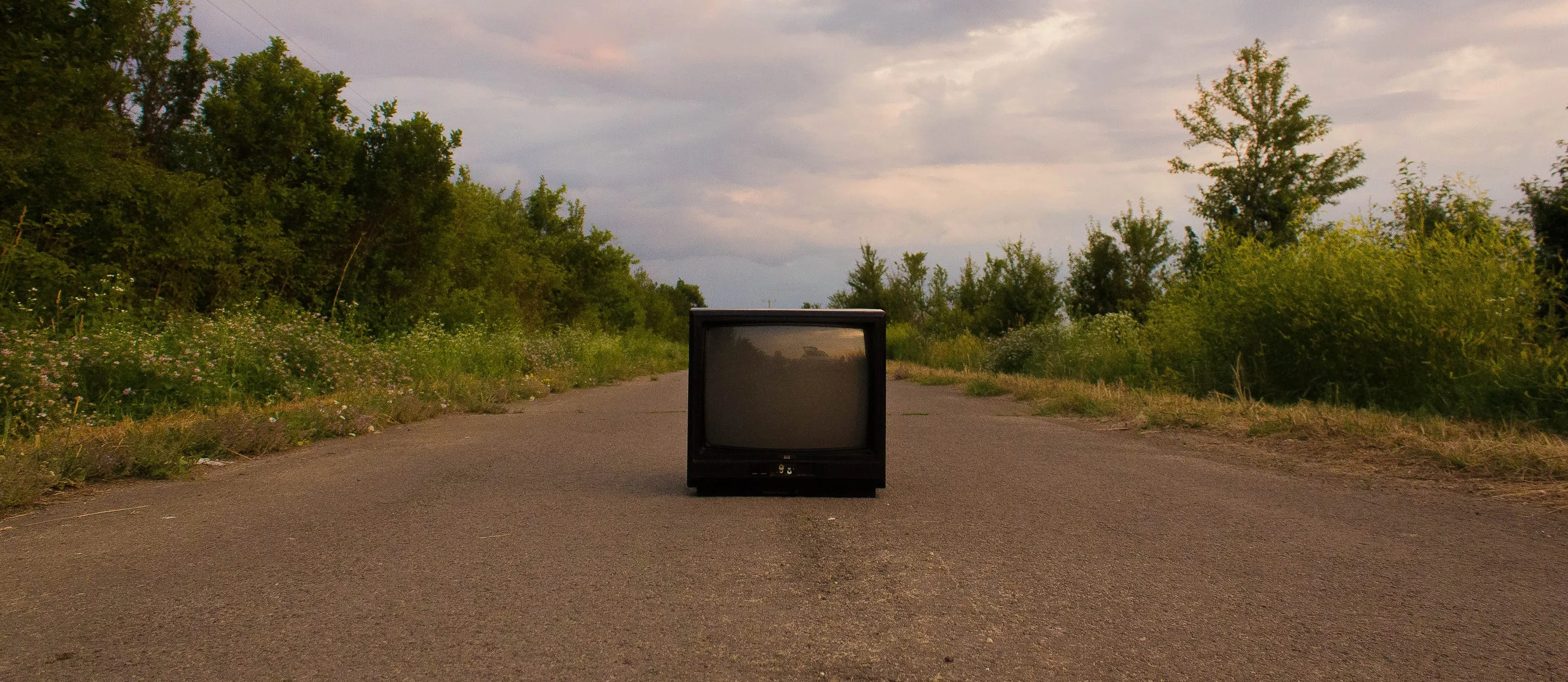 TV on a road