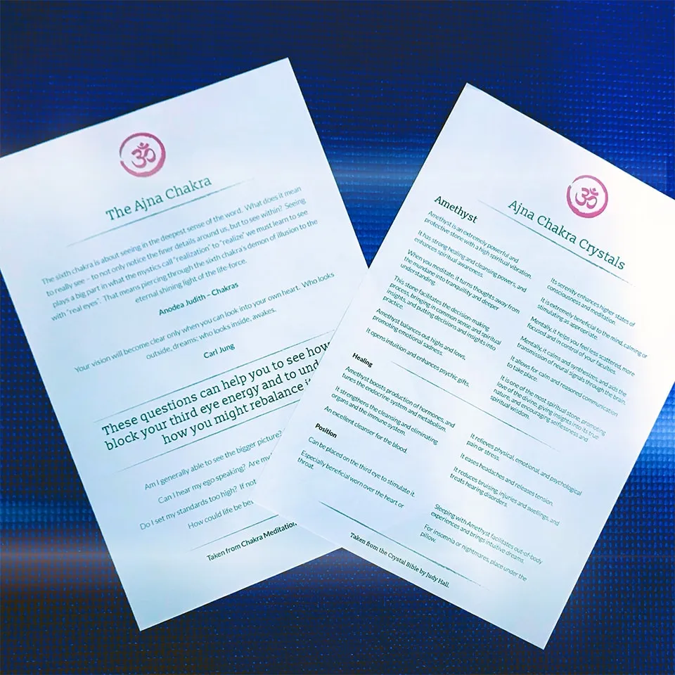 Yoga Nidra class set up.