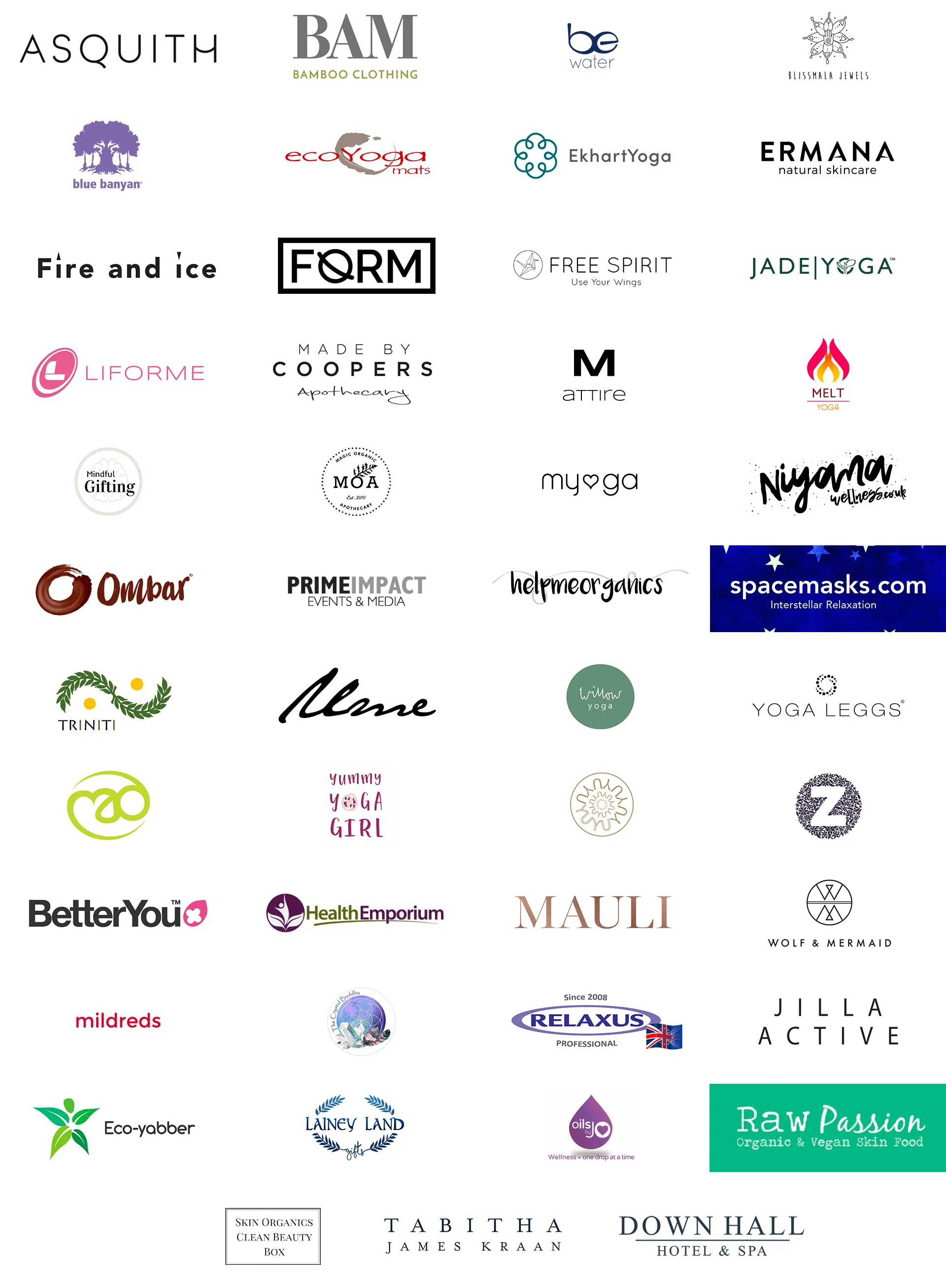 Yoga Herts charity event logos
