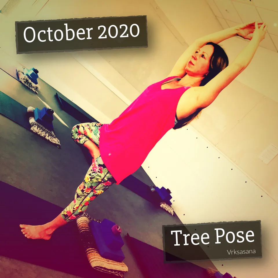 Tree pose.